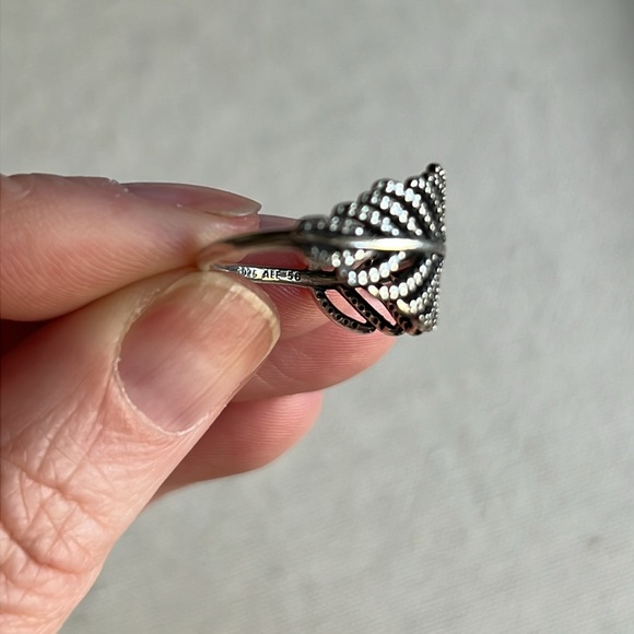 PANDORA Light as a Feather Sterling Silver Ring - Picture 4 of 9